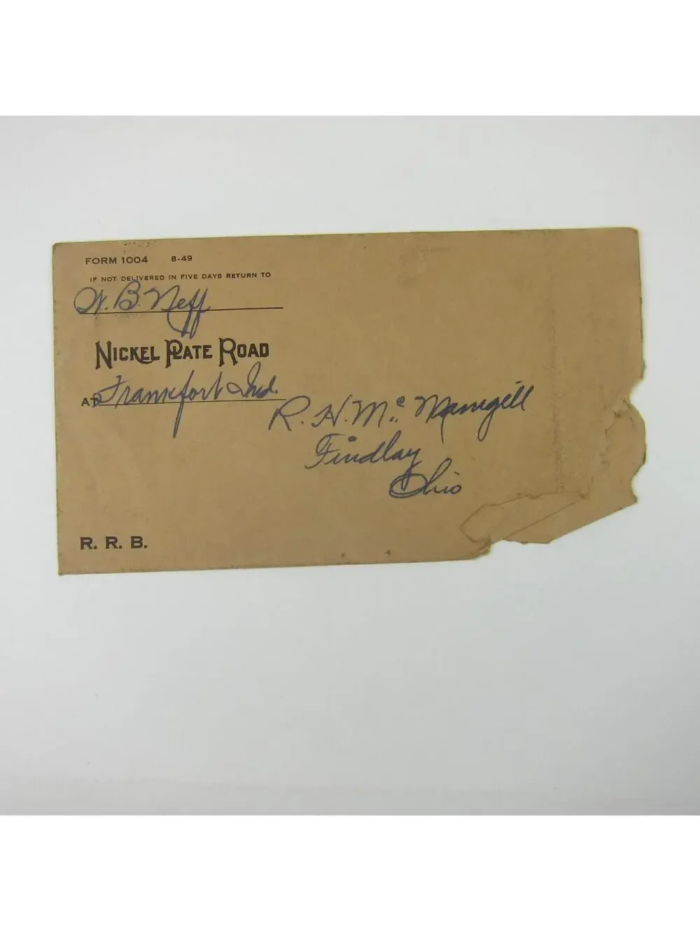 Nickel Rate Road Train Ephemera Lot 3 Envelope Form A & Pass Vintage 1940s-50s